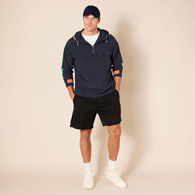 Amazon Essentials Men's Performance Tech Loose-Fit Shorts (Available in Big & Tall), Pack of 2