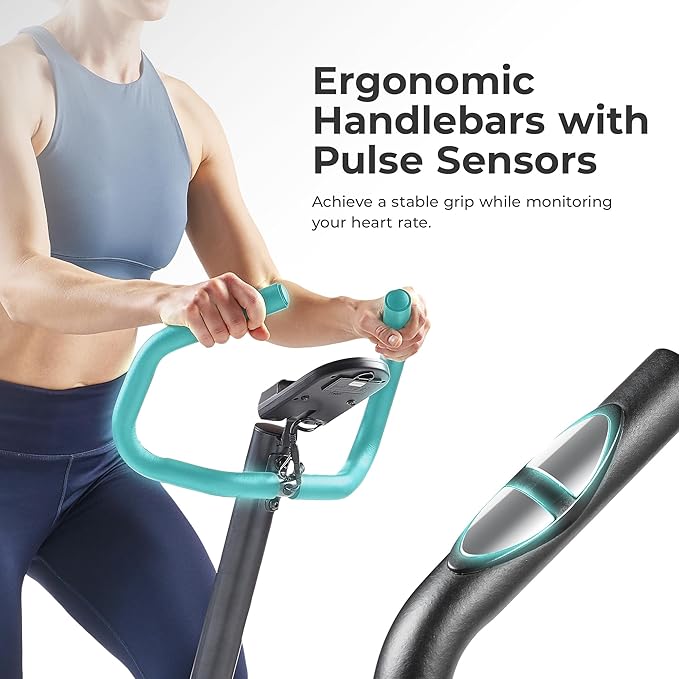 Sunny Health & Fitness Stair Stepper w/Handlebar, Extended Step Range Climber Machine for Legs, Core and Glute Workouts, Connection with Free SunnyFit App