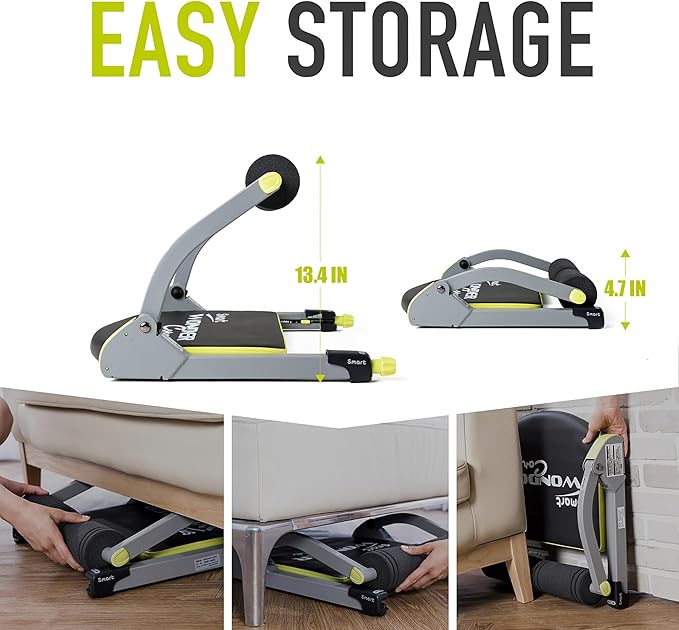 WONDER CORE SMART, Ab Machine, Ab Workout Equipment, Sit Up Machine & Exercise Equipment, Ab Crunch Machine for Stomach Workout, Ab Core Trainer Abdominal Machine for Home Gym