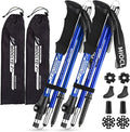 Collapsible Hiking Poles, 7075 Aluminum Trekking Poles, 2pc Lightweight Folding Adjustable for Men & Women, Walking Sticks for Hiking, Camping, Backpacking