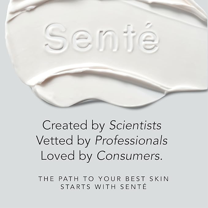 Senté Dermal Repair Facial Cream | Nourishing for Rosacea & Sensitive Skin | Hydrate & Rejuvenate | with Patented HSA, Vitamin E & Green Tea Extract - 1.7 Fl Oz