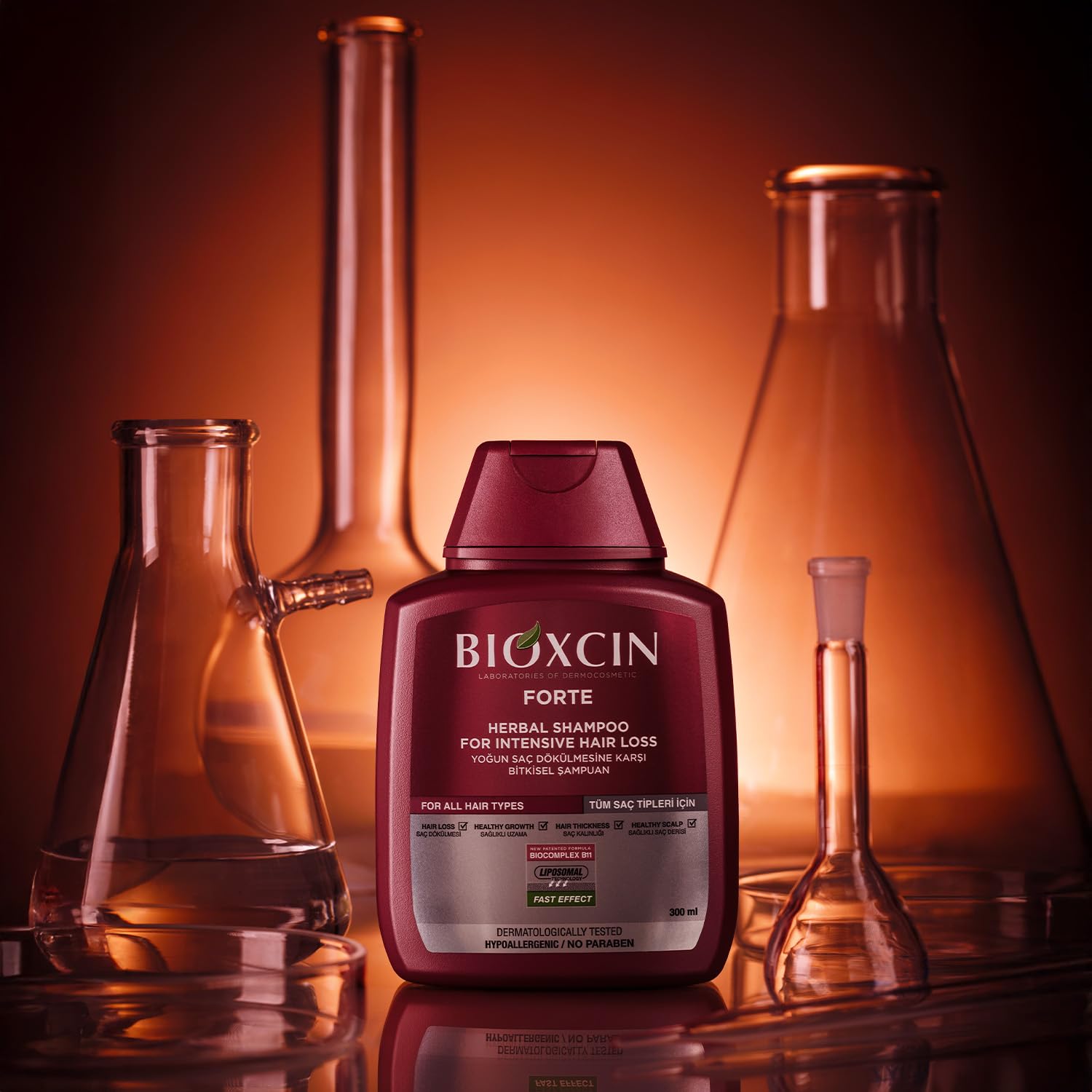 Bioxcin Forte Shampoo for Hair Loss - 10.14 fl oz - Herbal Hair Care for Strengthening