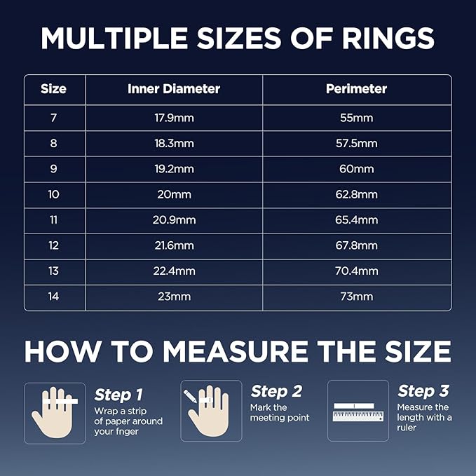 Fitness Tracker, Smart Ring for Women Men, Fitness Ring with Sleep Tracker, 24/7 Heart Rate Monitor, Health Activity Trackers, Step Counter,Calorie Pedometer,No Subscription,for iOS Android(Black,#10)