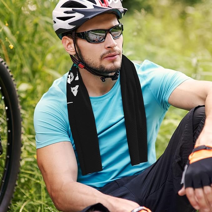 Custom 1-100PCS Cooling Sports Towel, Personalized Photo Logo Soft Cold Exercise Towel for Neck and Face Customized Quick-Drying Cooling Wrap Fitness Workout Sweat Towel 12"x40" (8)
