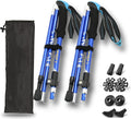 Trekking Poles Lightweight Collapsible Hiking Poles Folding Aluminum Walking Sticks 2 Pack Walking Sticks for Hiking