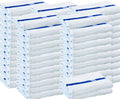 Towels N More 24x48 Soft Poolside Towels 60 Large Super Absorbent Pool Towel Blue Center Stripe Home Spa Gym Hotel Motel Rental House 100% Cotton Bath Towels