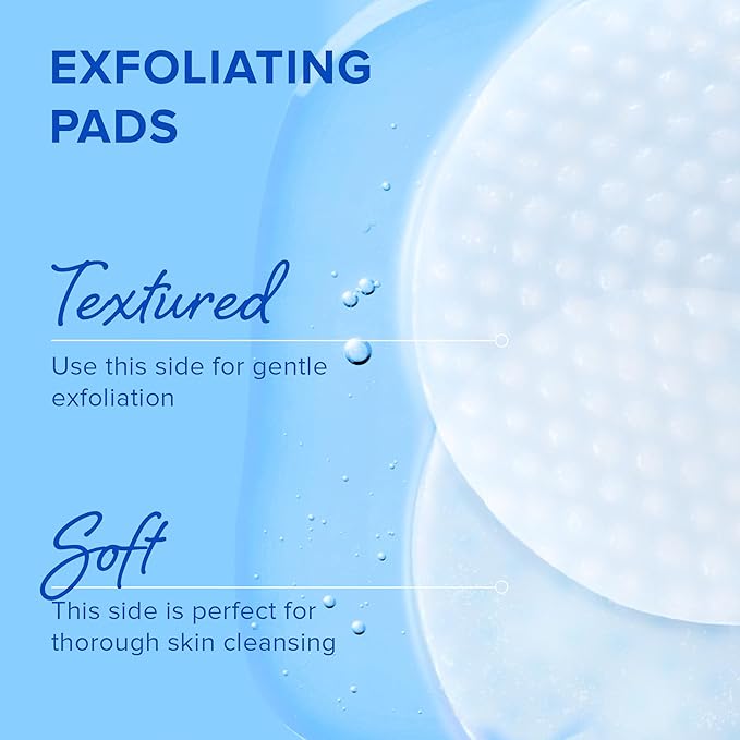 MAREE Glycolic Acid Polishes - Toner Pads for Face Cleansing - Tea Tree Oil, Salicylic Acid & Vitamins E, B3, B5 - Facial Peel & Radiance Deep Cleaning Effect - 50 Count
