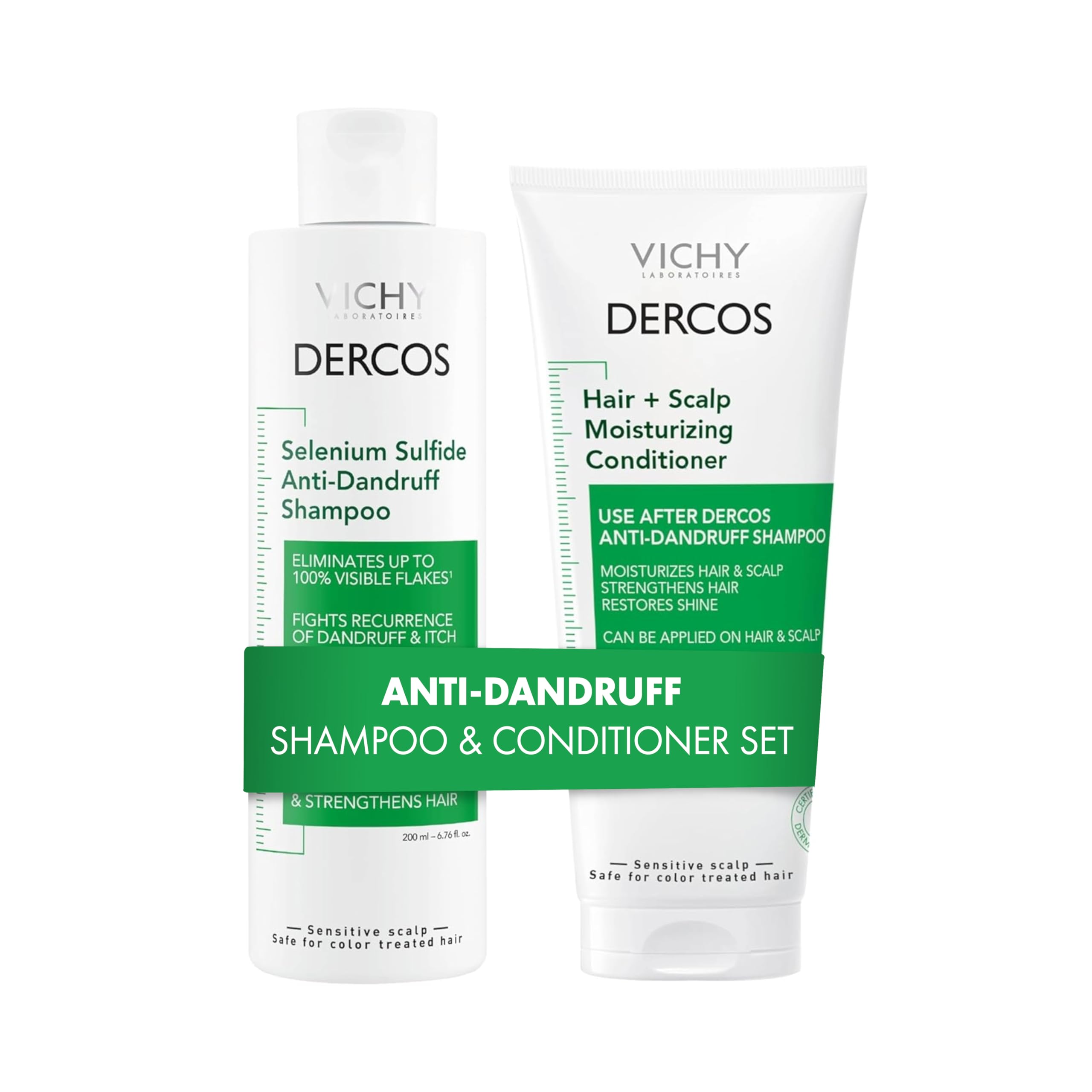 Vichy Dercos Anti-Hair Loss Shampoo with Aminexil - Strengthening, 6.76 fl oz