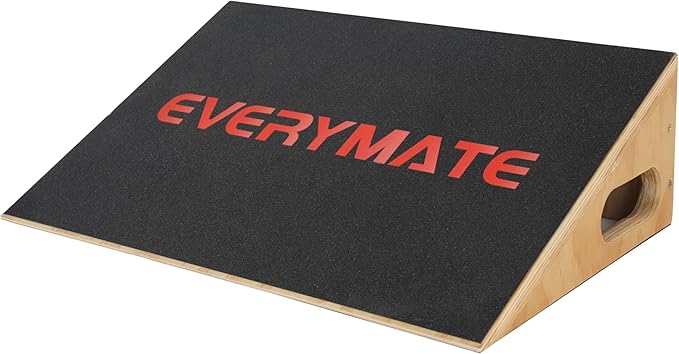 Slant Board Calf Stretcher, Non-Slip Heel Elevated Squat Wedge Block for Weightlifting and Calf Stretching