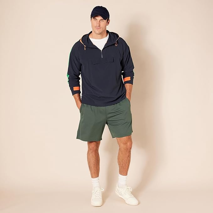 Amazon Essentials Men's Performance Tech Loose-Fit Shorts (Available in Big & Tall), Pack of 2