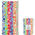 Dock & Bay Beach Towel - Quick Dry, Sand Free - Compact, Lightweight - 100% Recycled - Includes Bag - Power of Positivity - Large (160x90cm, 63x35)