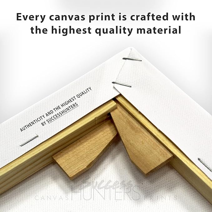 SuccessHunters Luxury Gold Watch Canvas Print Office Wall Decoration Home Decor Modern Art Prints Inspiration Motivation Inspire Entrepreneur Quote Inspirational Motivational House Decal (36" x 24")