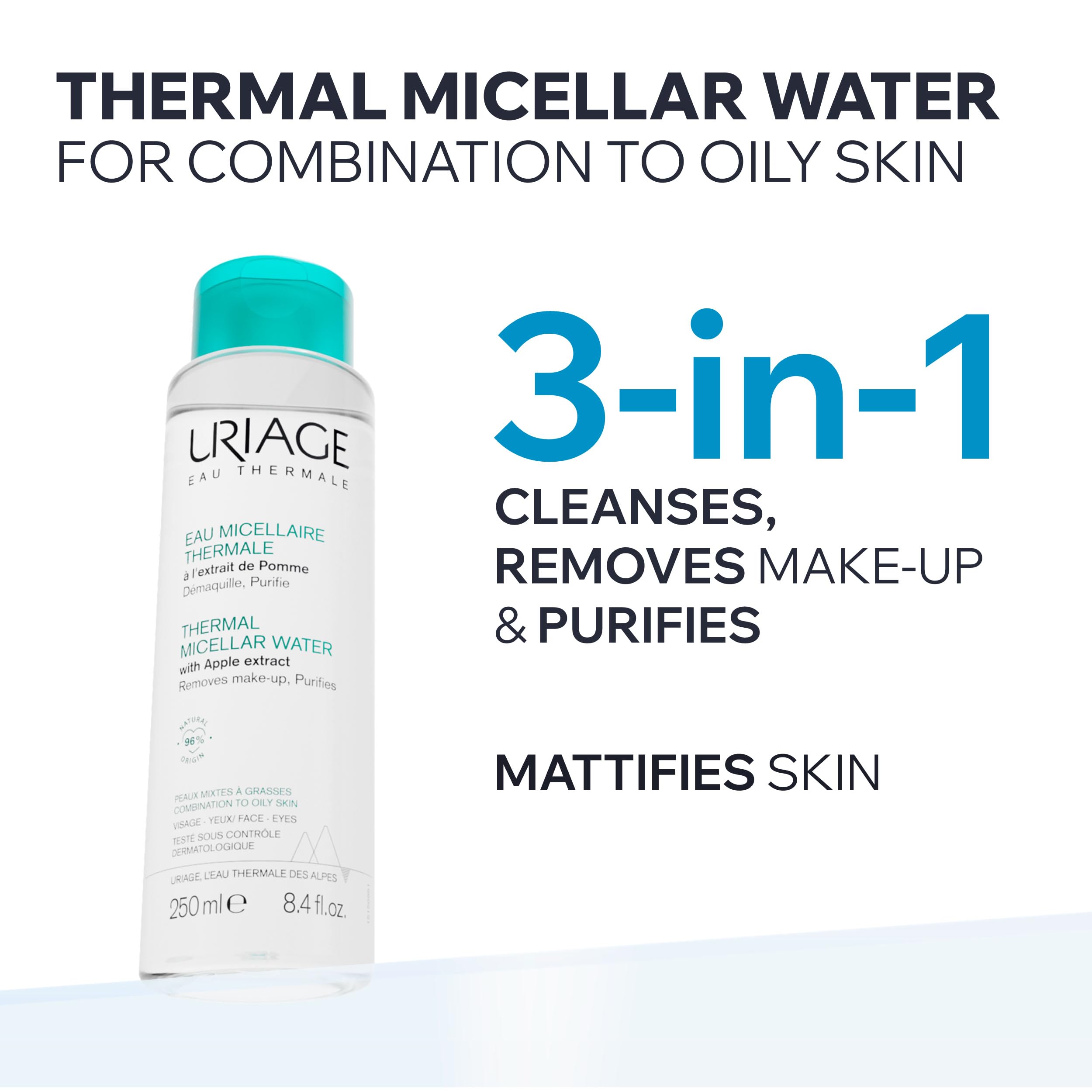 Uriage Bariesun Mat Fluid SPF50 Sunscreen for Combination/Oily Skin - 1.69 fl oz