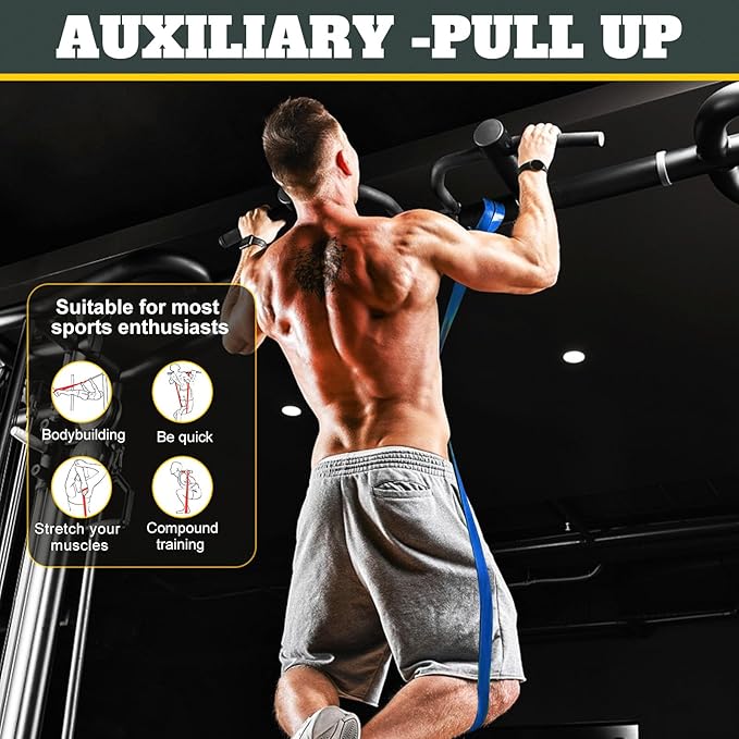 Exercise Bands Resistance Bands for Working Out,Pull Up Bands Set,at Home Workout Equipment,Workout Bands for Men and Women,Stretch Bands for Exercise