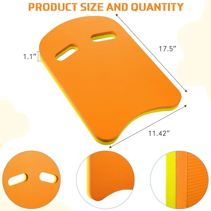 Kickboard Swimming Training Kick Board U Design Summer Aid Float Equipment EVA Foam with Integrated Hole Handle for Water Pool Accessories