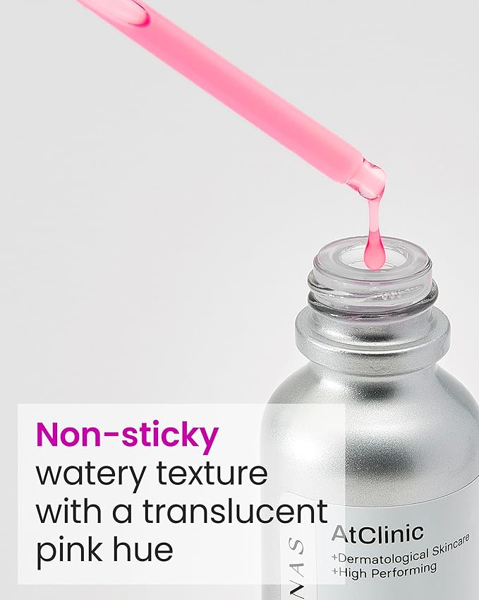AtClinic DOMINAS Tranexamic Acid Pink Serum (1fl oz) - Improve Skin Tone and Hyperpigmentation, Ampoule for All Skin Types. Korean Skin Care. Niacinamide