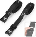 Teamaze Gymnastics Rings Straps with 15 FT Adjustable Number Buckle for Pull-Up Bar Workout Exercise Gym Hanging Rings Indoor (One Pair Strap Only)