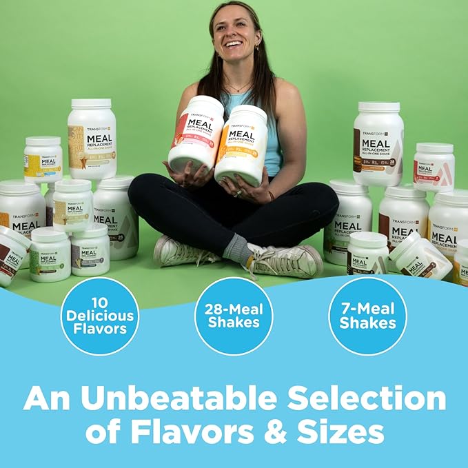 TransformHQ Meal Replacement Shake Powder 28 Servings (Cookies & Cream) - Non-GMO