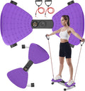 renZEC Waist Twister Machine, Adjustable Exercise Twist Board for Women Men, Noiseless Ab Twister for Home Gym Equipment, 330 lbs Capacity | Track Time, Reps, Calories with Digital Display
