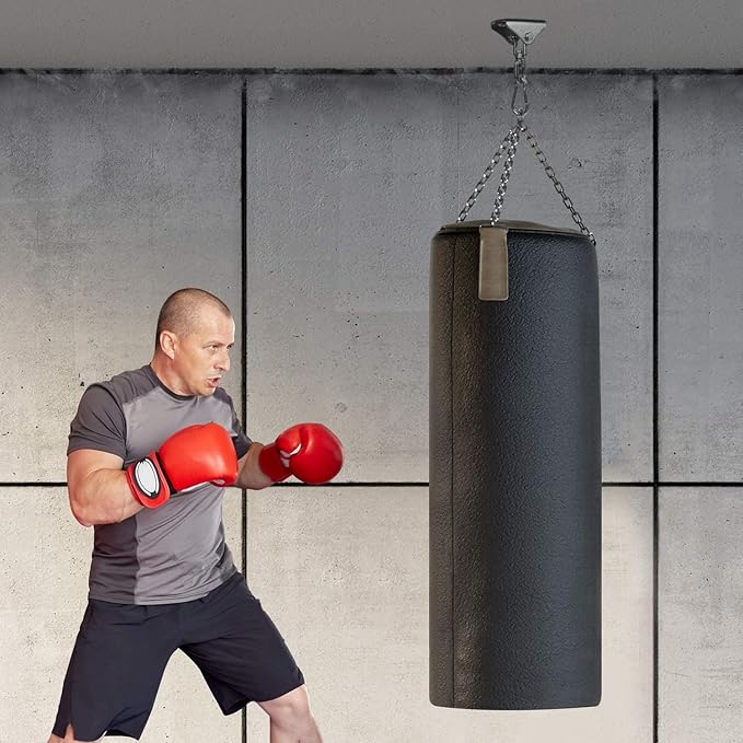 Yes4All Punching Bag Hanger, Stainless Steel Swivel Chain with 4 Snap Hooks for Heavy Bag, Gym Swing, Trapeze, and Hammock