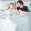 Cozy Bliss Cooling Blanket for Hot Sleepers, Q-Max 0.4 Cooling Comfort King Size, Cold Blankets for Night Sweats Sleeping, Ultra-Cool Lightweight Breathable Summer Blanket for Bed