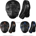 Sanabul Essential Curved Punching Mitts for Boxing, MMA Muay Thai Boxing Pads for Training, Punch Focus Mitts, Hand Pads Sparring Gear, Strike Shield