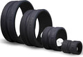 Chirp Wheel Foam Roller - Targeted Back & Neck Pain Relief, Muscle Massage, Trigger Point Therapy, High-Density Foam Tool for Physical Therapy, Stretching & Exercise, 500lbs Capacity, 4-Pack Black