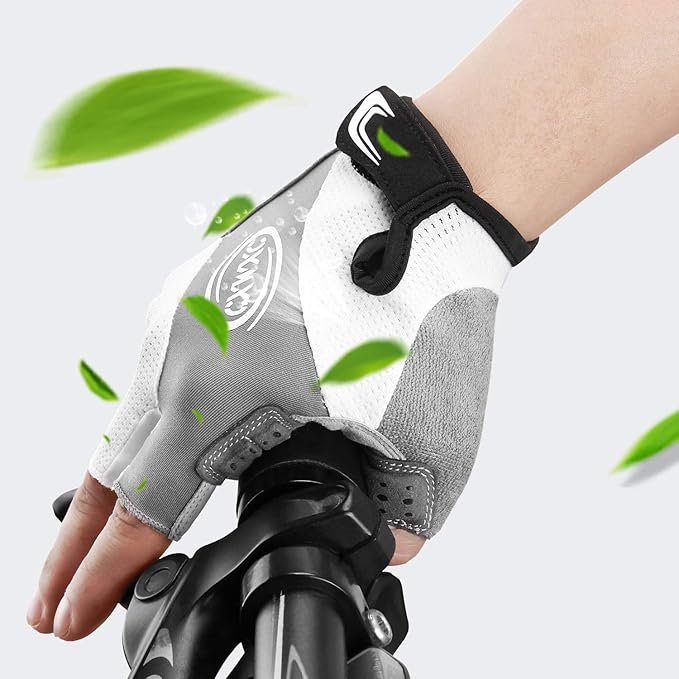 CXWXC Cycling Gloves for Men Women - Breathable Gel Road Mountain Bike Riding Gloves - Anti-Slip Bike Glove for Fitness Cycling Training Outdoor Sports