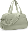 Gym Bag for Women, Travel Duffle Bags with Wet Pocket, Lightweight Carry on Bag Overnight Weekender Duffel Bag, Water Resistant (Light Green)
