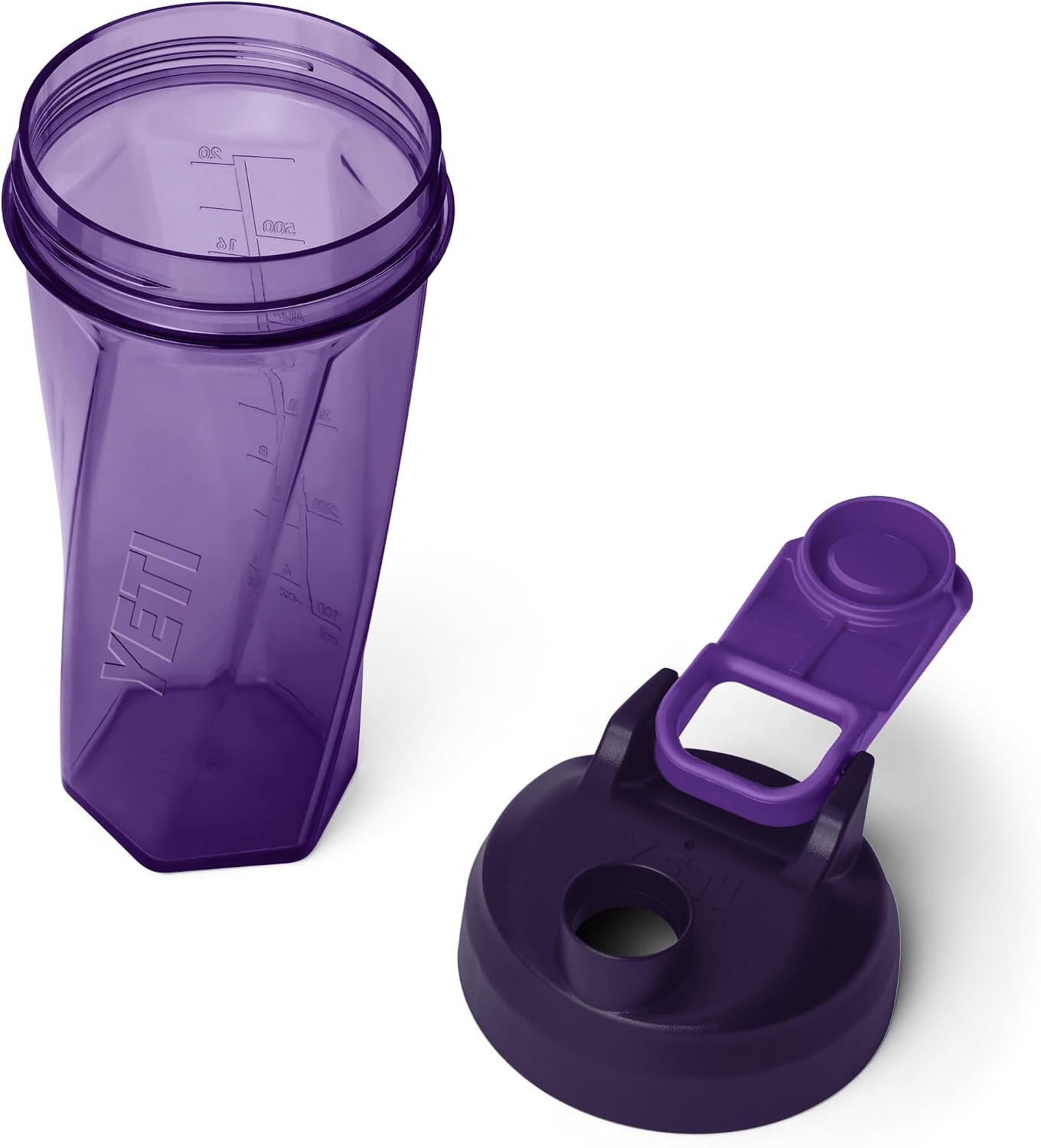 YETI Yonder Helimix Vortex Blender Shaker Bottle Holds up to 27oz | No Blending Ball or Whisk | USA Made | Portable Pre Workout Whey Protein Drink Shaker Cup | Dishwasher Safe, Pace Purple