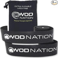 WOD Nation Muscle Floss Bands Recovery Band for Tack and Flossing Sore Muscles and Increasing Mobility : Stretch Band Includes Carrying Case