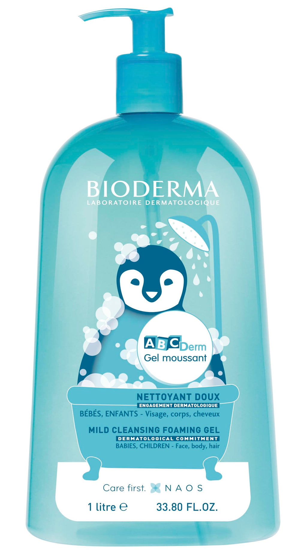 ABCDerm Baby Foaming Cleanser - Gentle, Hypoallergenic Skincare for Sensitive Skin, Paraben-Free, Dermatologically Tested - 6.76 fl oz