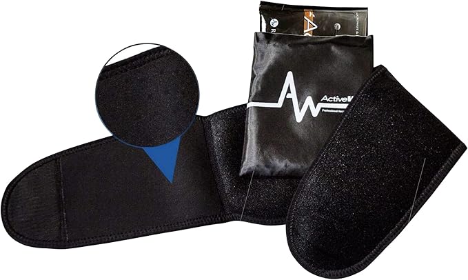 ActiveWrap - Back Ice Pack for Back Pain, Swelling, Sprain, Spasm, Stiffness and More, Reusable Ice Pack for Injuries with Compression Strap, Use for Hot and Cold Therapy, XX-Large