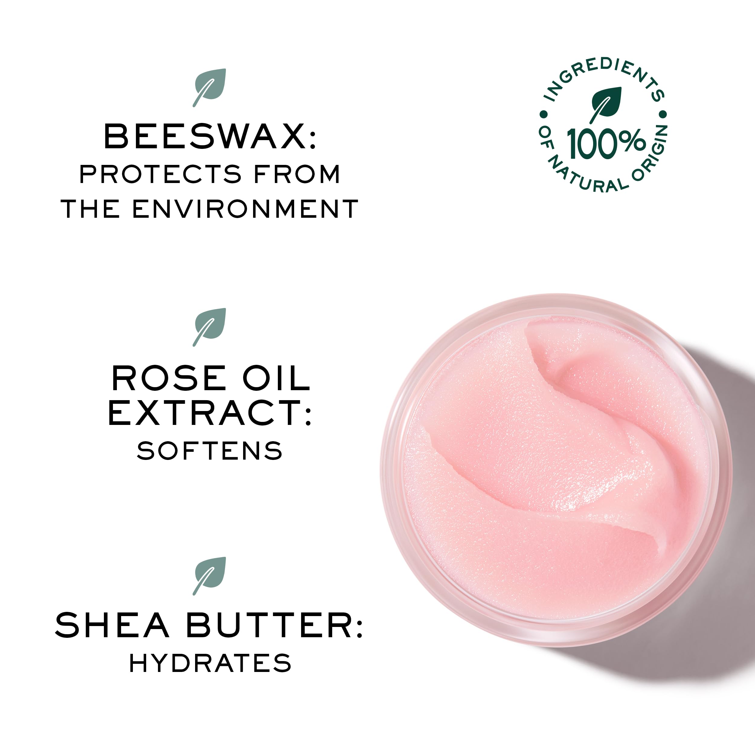 Nuxe Very Rose Lip Balm - Natural Nourishing Rose Oil Moisturizer for Dry Lips