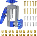 2-in-1 Bike Hydraulic Brake Tool, Hydraulic Hose Cutter & Fitting Insert Tool with Brass Olives, Brake Lines Tubing Entry Device