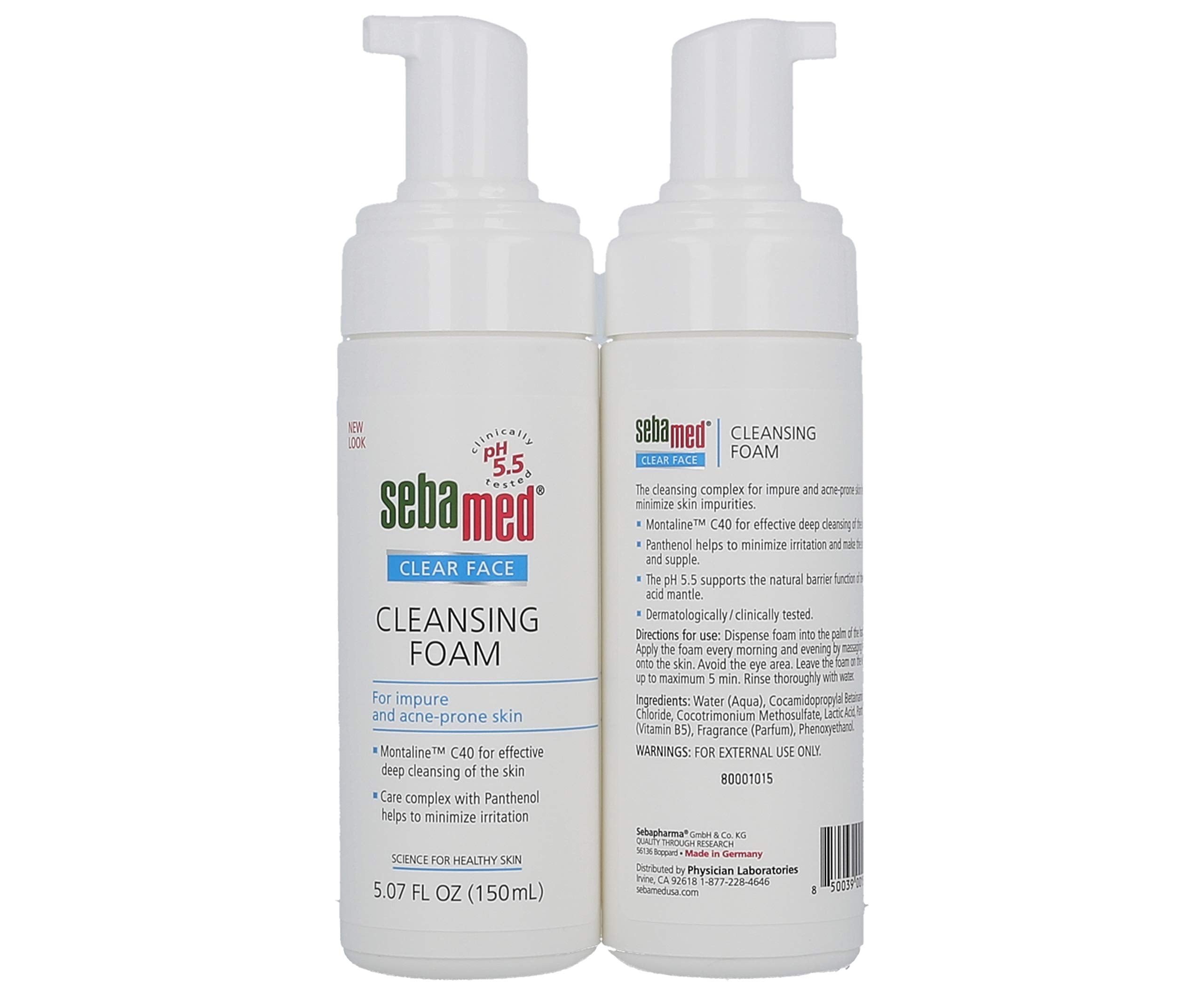 Sebamed Clear Face Facial Cleansing Gel for Oily & Acne-Prone Skin - Gentle, pH-Balanced, Paraben-Free Skincare