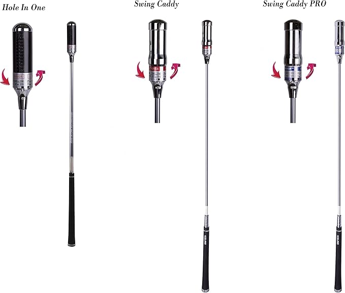 Swing Caddy: Golf Swing Trainer Patented for Distance, Rhythm, Tempo, Accuracy & Warmup