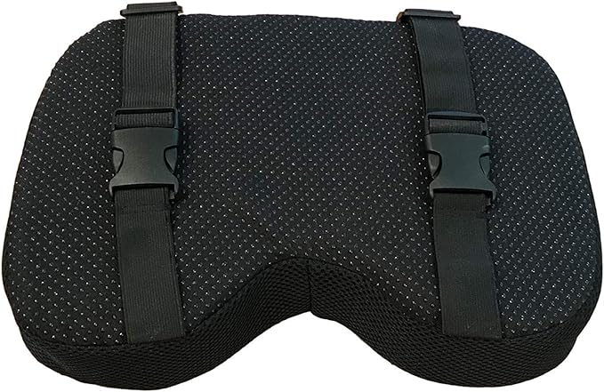 Rowing Machine Seat Cushion (Model 2) for The Concept 2 Rowing Machine with Custom Memory Foam, Washable Cover, and Straps- Concept 2 Rower, Recumbent Stationary Bike, WatterRower Seat Pad