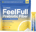 Nouri Daily FeelFull Prebiotic Fiber Drink Mix | Supports Natural Fullness, Appetite & Cravings Control, Gut & Metabolic Health | Oligofructose, Glucomannan & Chromium | 30 Stick Packs