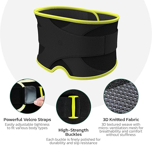 Back Brace for Lower Back Pain Relief, 8X Powerful Support System,Lumbar Support Belt for Men & Women Ergonomic 3D Design with Adjustable Strap for Fitness Running Home Pilates Hot Pink S