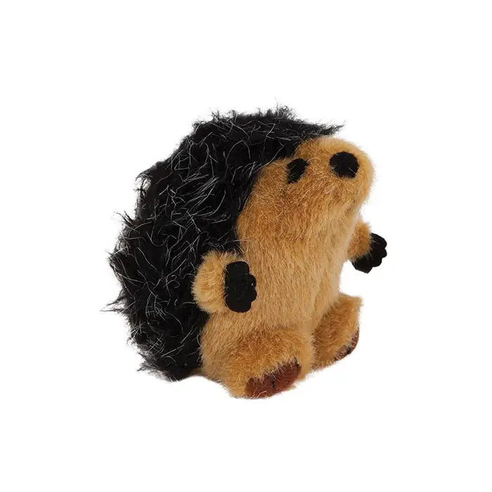 Petmate Zoobilee Hedgehog Squatters Squeaky Plush Dog Toy 9cm
