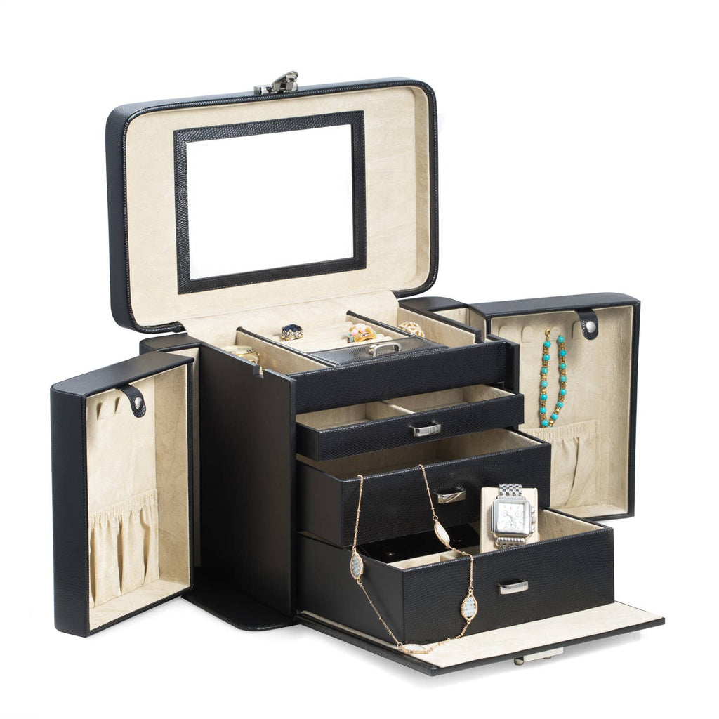 BeyBerk International - 4 Level Jewelry Case: Red