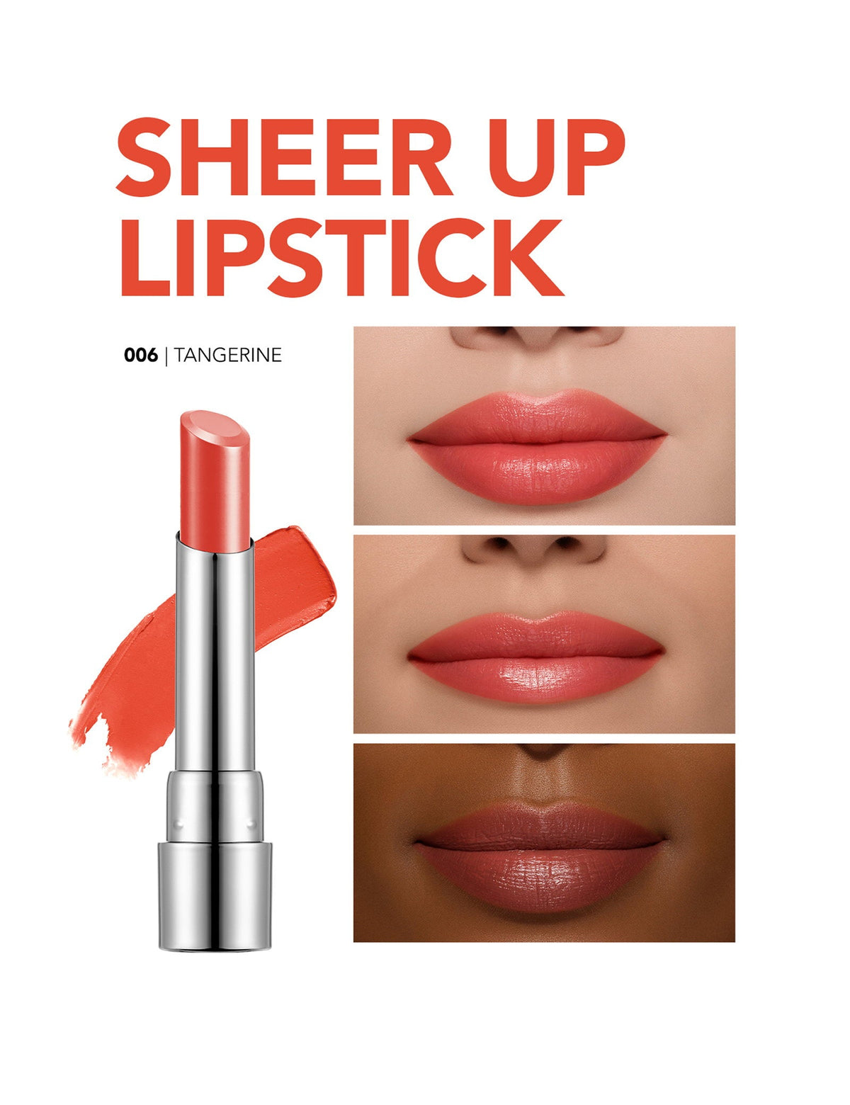 Flormar Sheer Up Moisturizing Lipstick Glossy Finish 3g