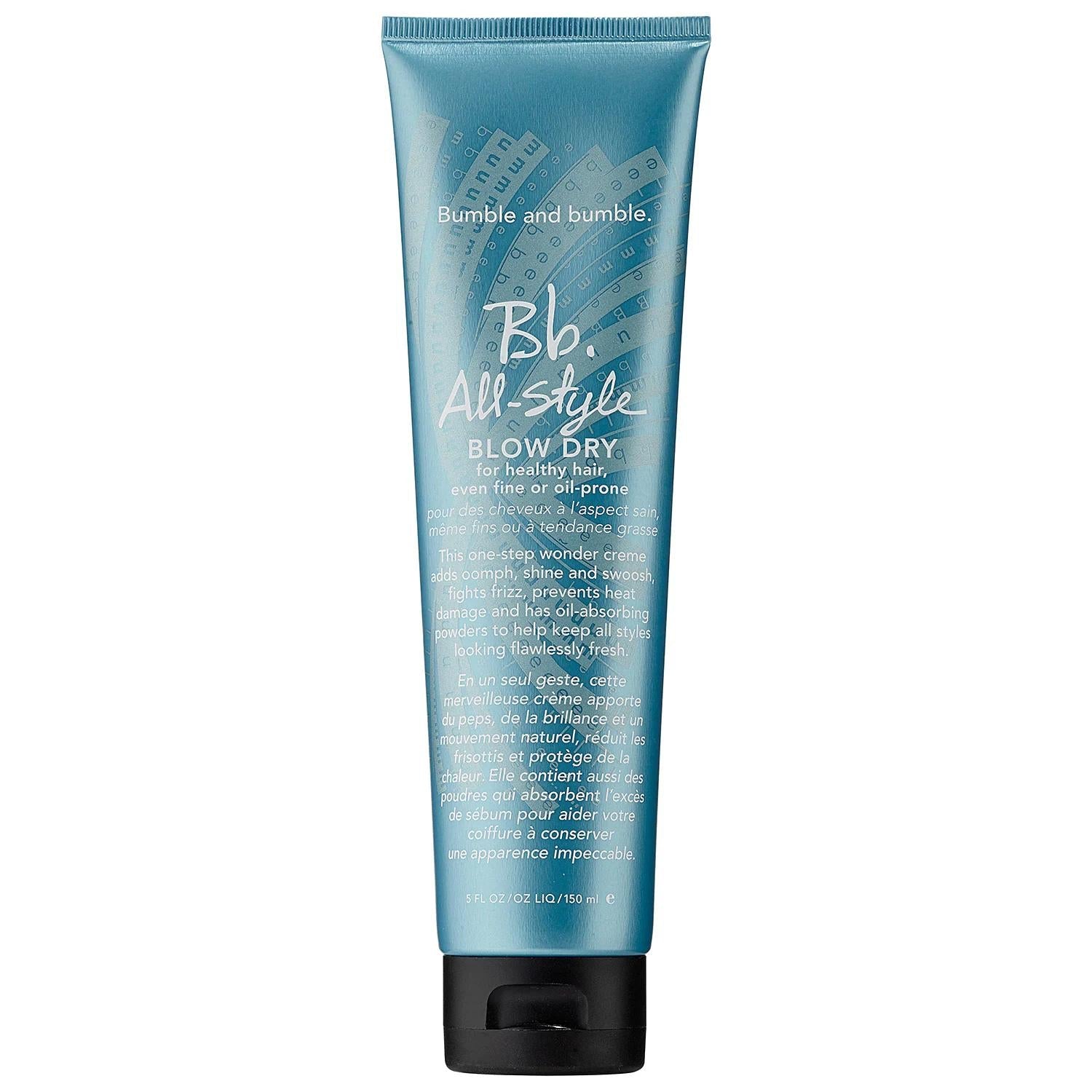 All-Style Blow Dry Cream - Heat Protective Blow-Dry Cream for Shine & Frizz Control - Cruelty-Free & Paraben-Free