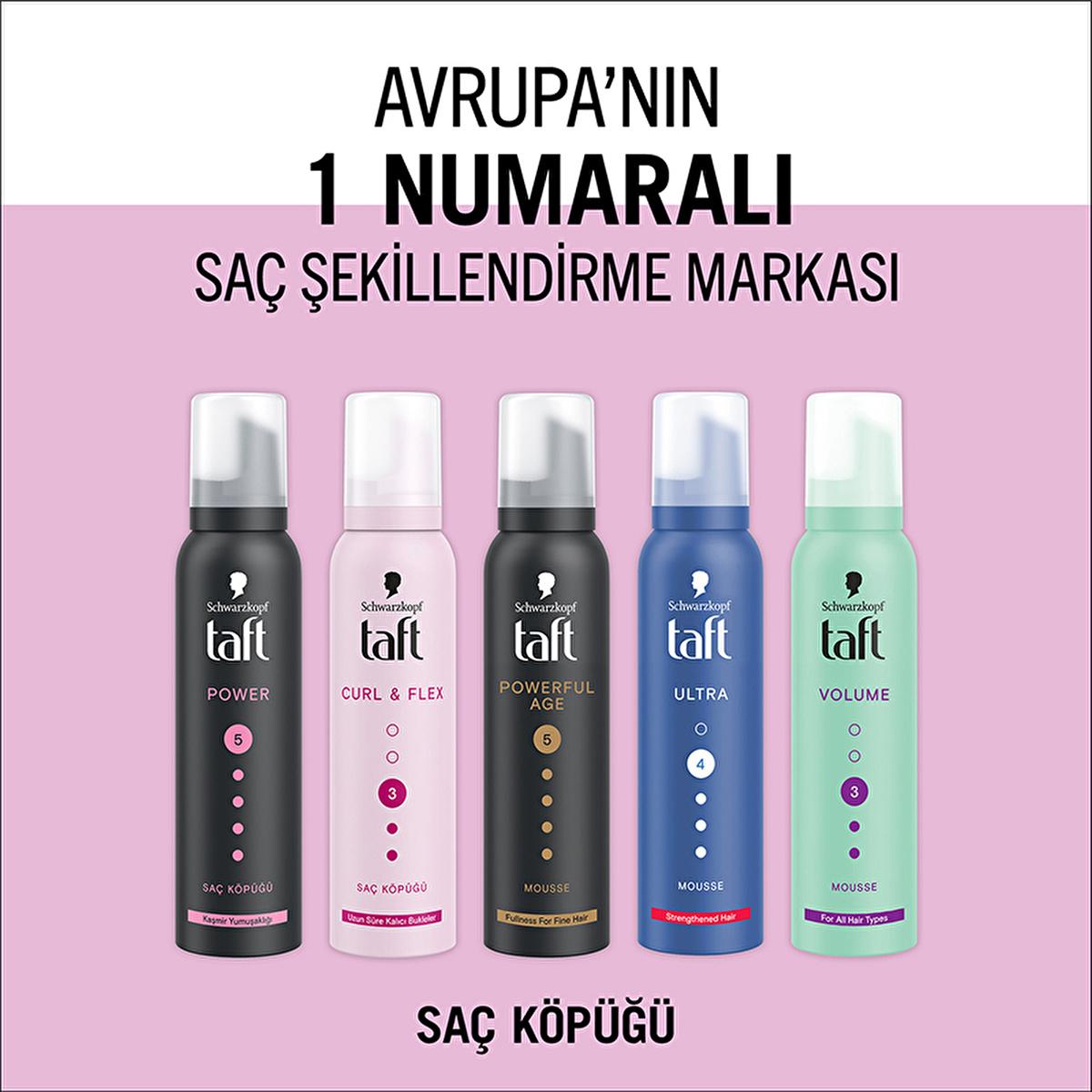 Taft Curl & Flex Hair Mousse - Enhances Curl Definition & Volume, 5.07 fl oz