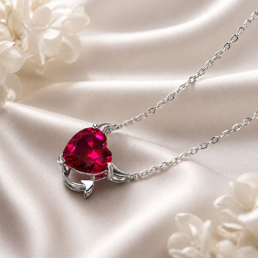 925 Sterling Silver Necklace with 1.5x1.3 cm Pendant for Women