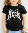 Kids Rock Graphic Tee - Black