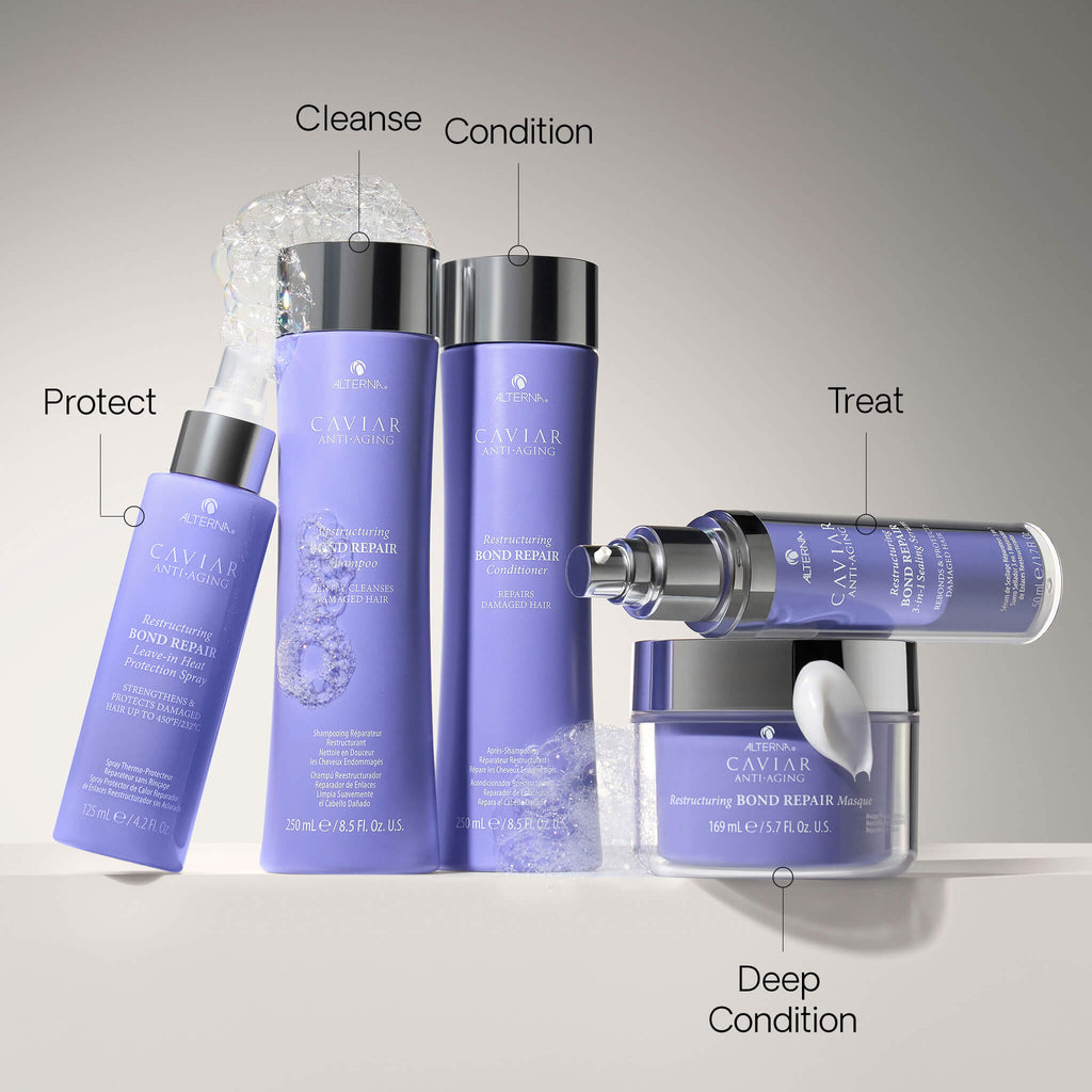 Alterna Caviar Anti-Aging Restructuring Bond Repair Leave-In Heat Protection Spray, 4.2 oz
