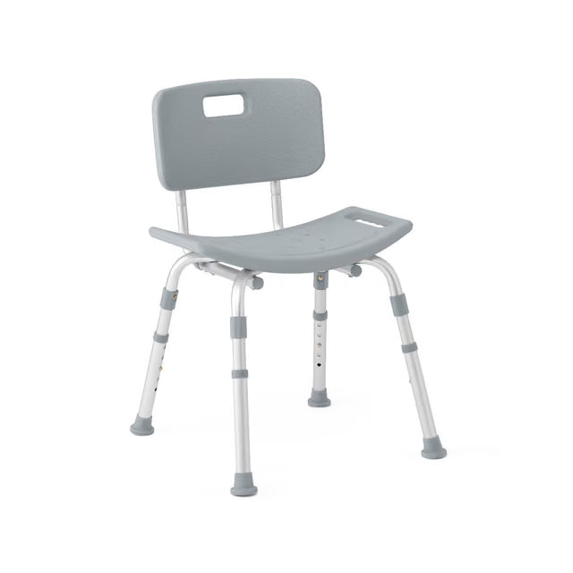 Medline Gray Knockdown Shower Chair - Case of 4