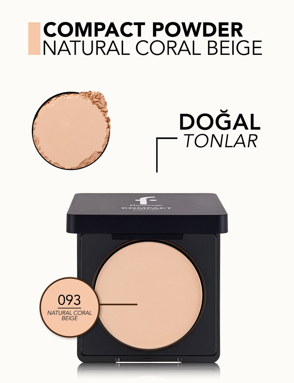 Flormar Compact Powder High Pigment Matte Finish 11g